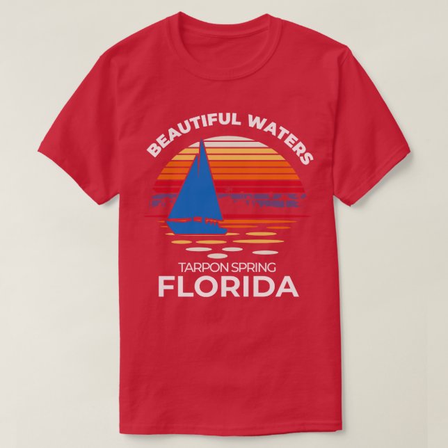 Tarpon Vår Florida Sailboat T Shirt (Design framsida)