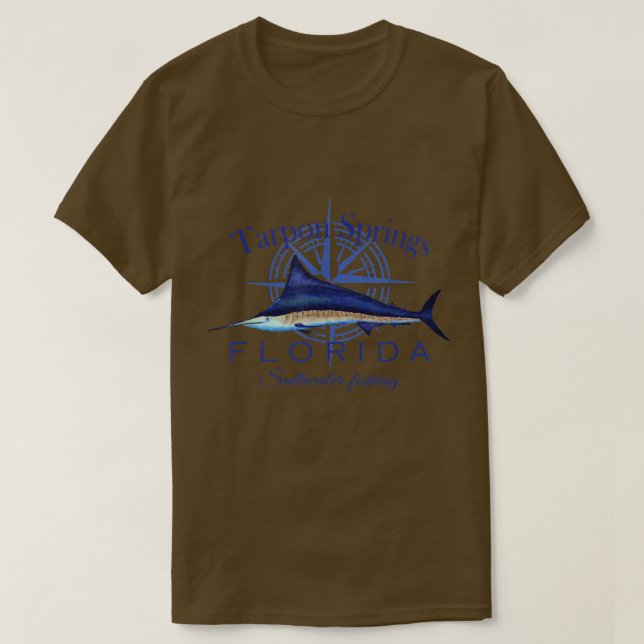 Tarpon Vår Florida Sailfish Billfish Saltwater T Shirt (Design framsida)