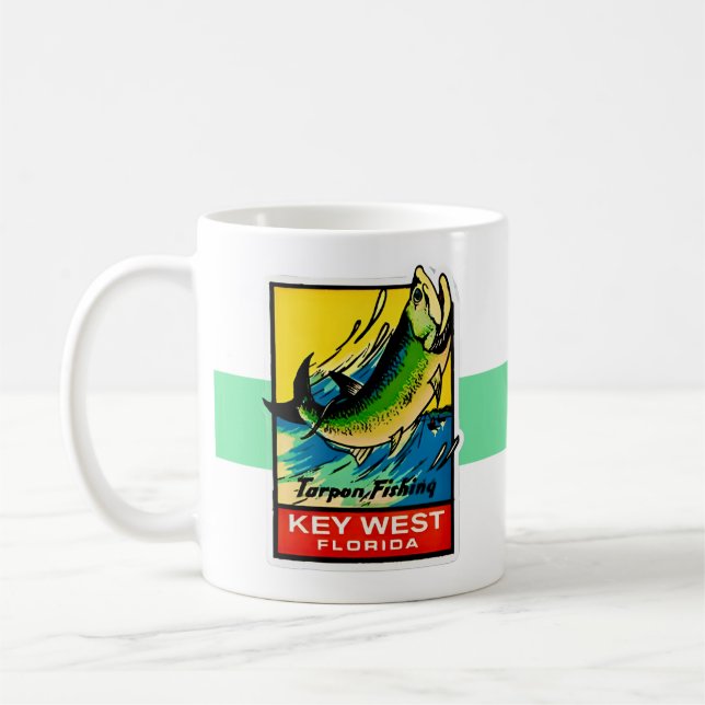 Tarponfiske i Key West Kaffemugg (Vänster)