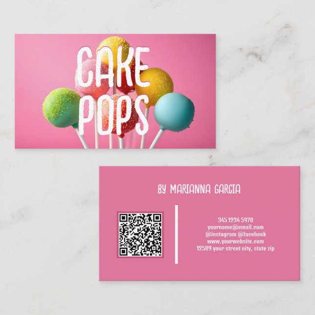 Tårpops QR Visitkort (Fram/baksida)