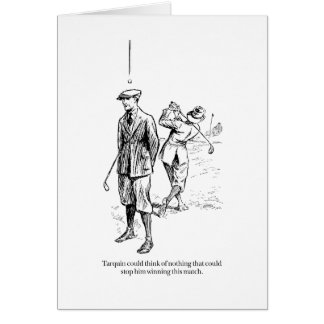 Tarquin och Golfmatchen Hälsningskort