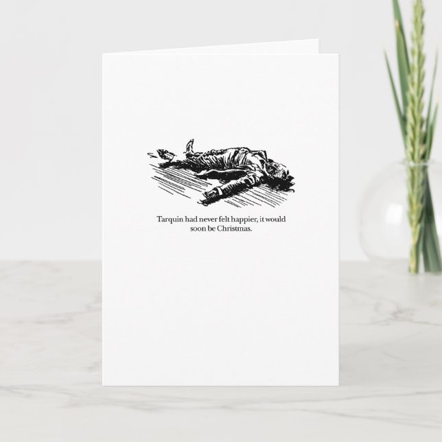 Tarquin och jul helgkort (Framsida)