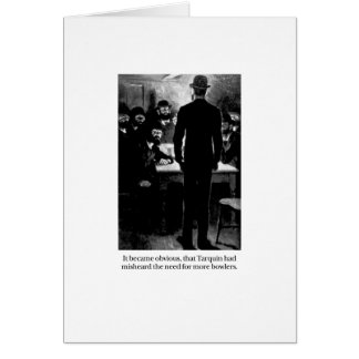 Tarquin och kastarear hälsningskort