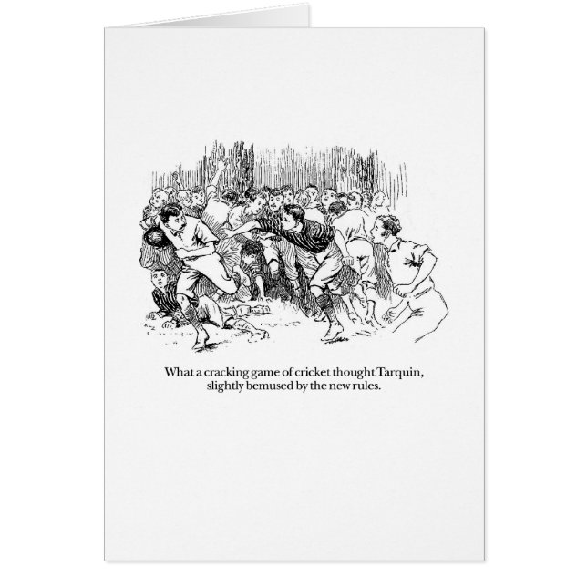 Tarquin och syrsa hälsningskort (Framsidan)