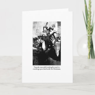 Tarquin ser framåtriktat till jul helgkort