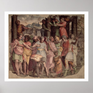 Tarquinius Proud som grundade Jupittemplet Poster