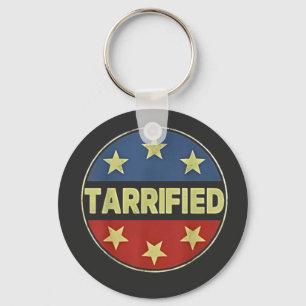 Tarrfied Anit Trump Patriotic American Nyckelring