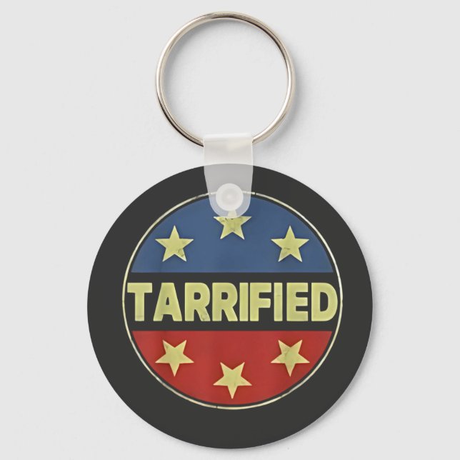 Tarrfied Anit Trump Patriotic American Nyckelring (Framsida)