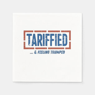 Tarrfied & Feeling Trumped Funny Anti Trump Pappersservett
