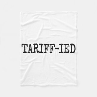 Tarrif-ierad Trump Anti Tariff Skrämd 2 Fleecefilt