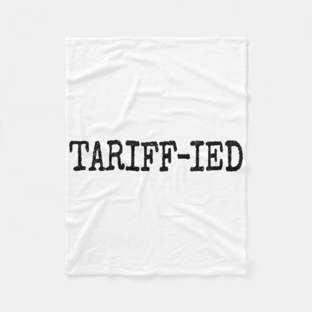 Tarrif-ierad Trump Anti Tariff Skrämd 2  Fleecefilt (Framsidan)