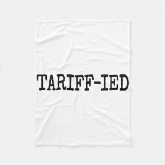 Tarrif-ierad Trump Anti Tarriff Skräckslagen Fleecefilt