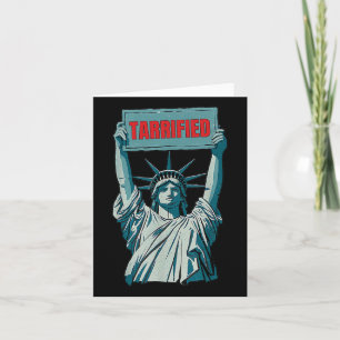 Tarrified Funny Politiskt humor Say Anti Trump Kort