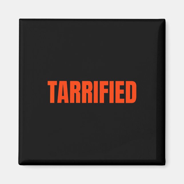 Tarrified Roligt Fet Text Meme Tarrified  Magnet (Framsidan)