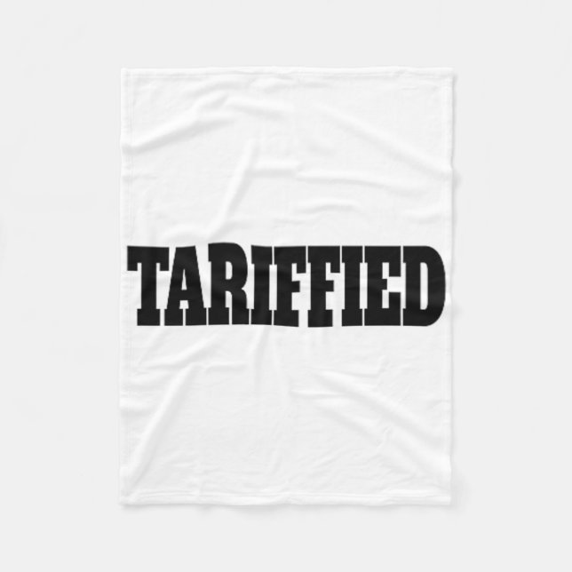 Tarrifierad Trump Tullsats Anti Tull _2  Fleecefilt (Framsidan)
