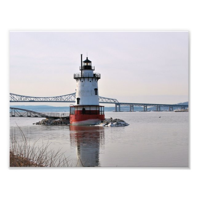 Tarrytown Lighthouse, New York Photo Fototryck (Framsidan)