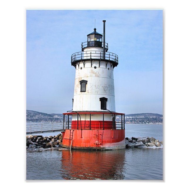Tarrytown Lighthouse, New York Photo Fototryck (Framsidan)