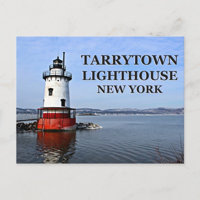 Tarrytown Lighthouse, New York Postcard Vykort (Framsida)