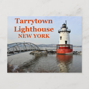 Tarrytown Lighthouse, New York Postcard Vykort