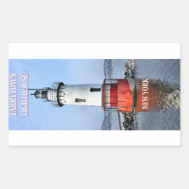 Tarrytown Lighthouse, New York Stickers Rektangulärt Klistermärke