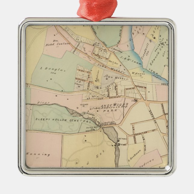 Tarrytown, N Tarrytown, New York Julgransprydnad Metall (Framsidan)