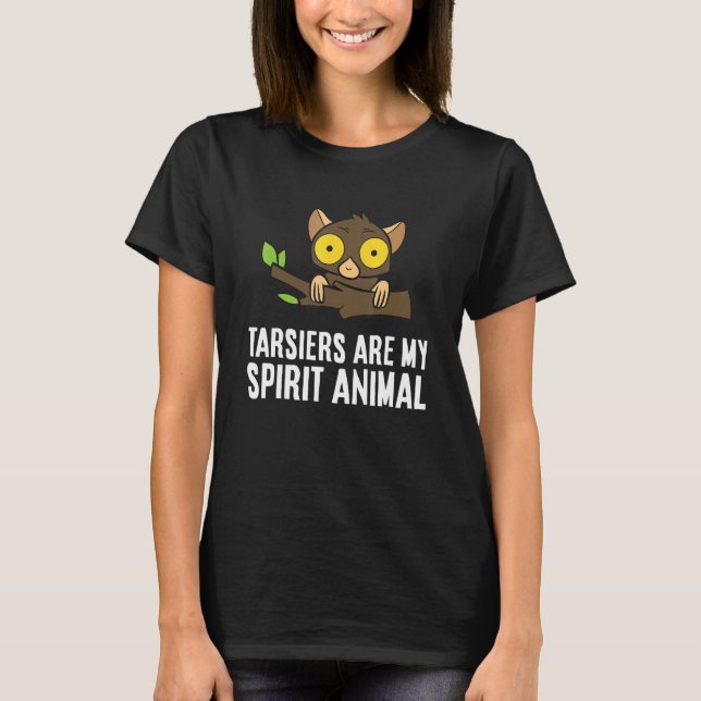 Tarsiers är min andliga, animaliska apa Ape Tarsie T Shirt (Framsida)