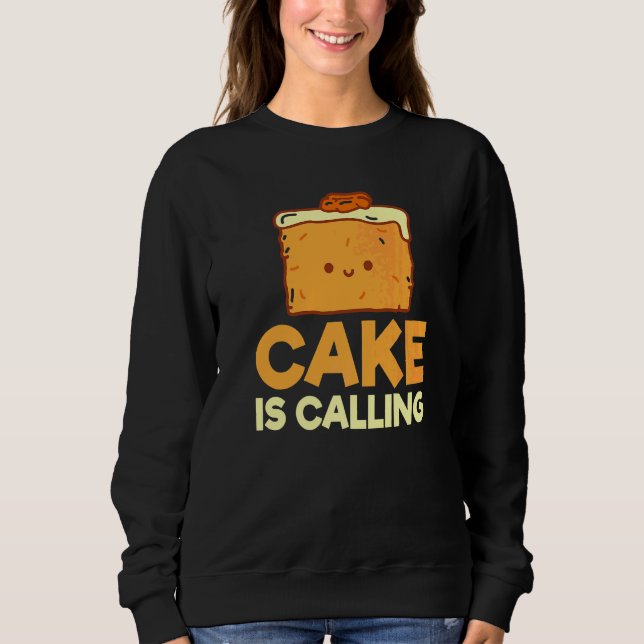Tårta Anropar Snack Bakning Tårta T Shirt (Framsida)