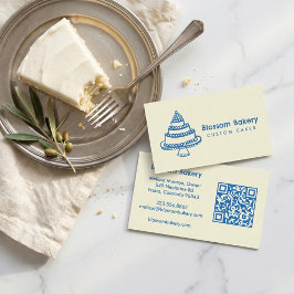 Tårta Bageri Efterrätt Catering ANPASSAD QR Handri Visitkort