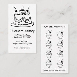 Tårta Cupcake Bageri Dessert Catering Belöningar Lojalitetskort