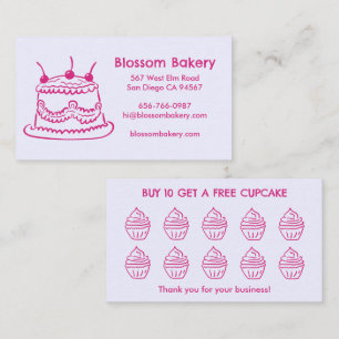 Tårta Cupcake Bageri Dessert Catering Belöningar  Lojalitetskort