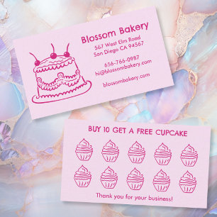 Tårta Cupcake Bageri Efterrätter Catering Belöning Lojalitetskort