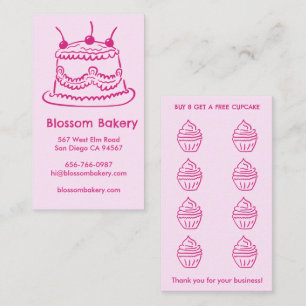 Tårta Cupcake Bageri Efterrätter Catering Belöning Lojalitetskort