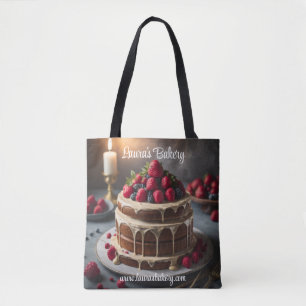 Tårta och bär Foodie Bakers Toteväska Tygkasse