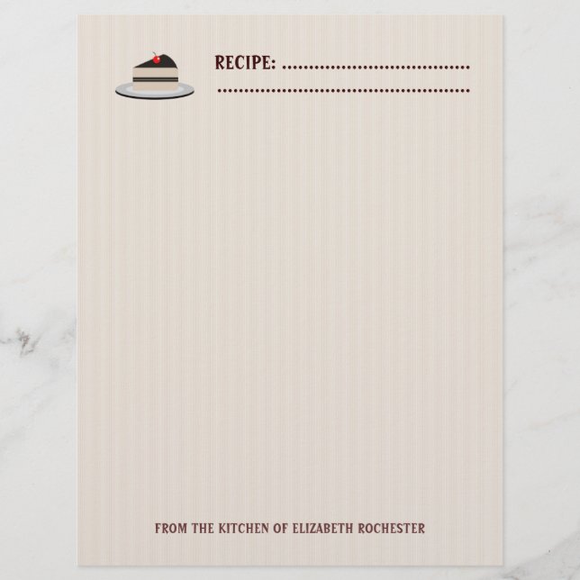 Tårta Reklamblad (Framsidan)