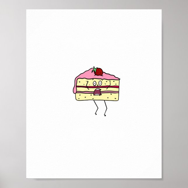 Tårta skiva, tårta tema poster (Framsidan)
