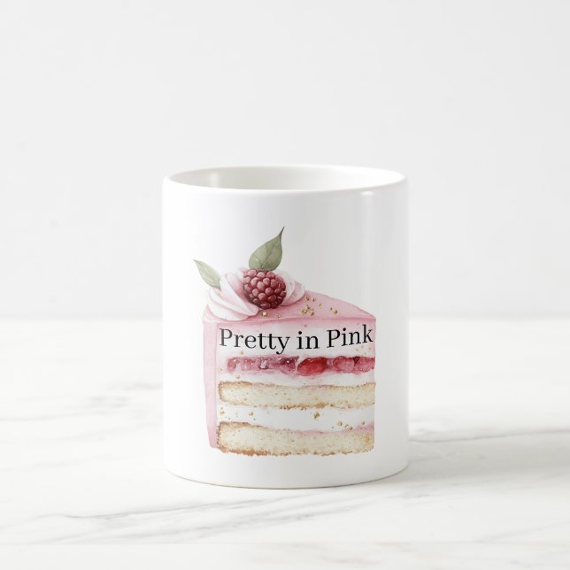 Tårta snygg i rosa kaffemugg (Center)