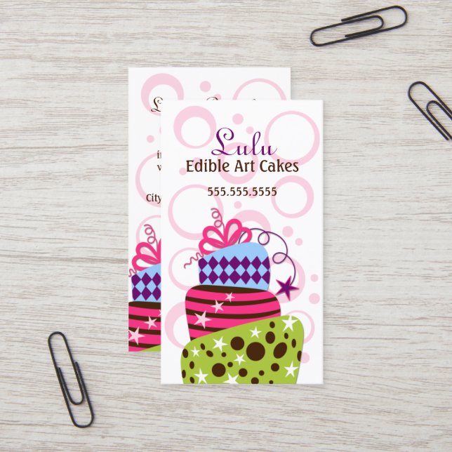 Tårtakonstbageri Visitkort (Fram/Back In Situ)