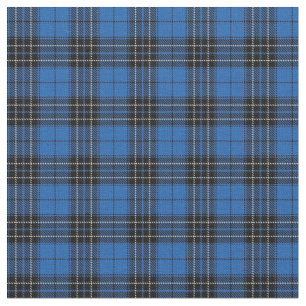 Tartan 1 för svart för blått för klanMacLean j Tyg