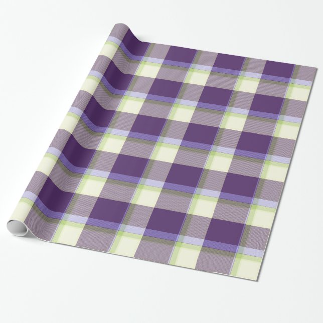 Tartan 9 Wrapping Papper Presentpapper (Utrullad)