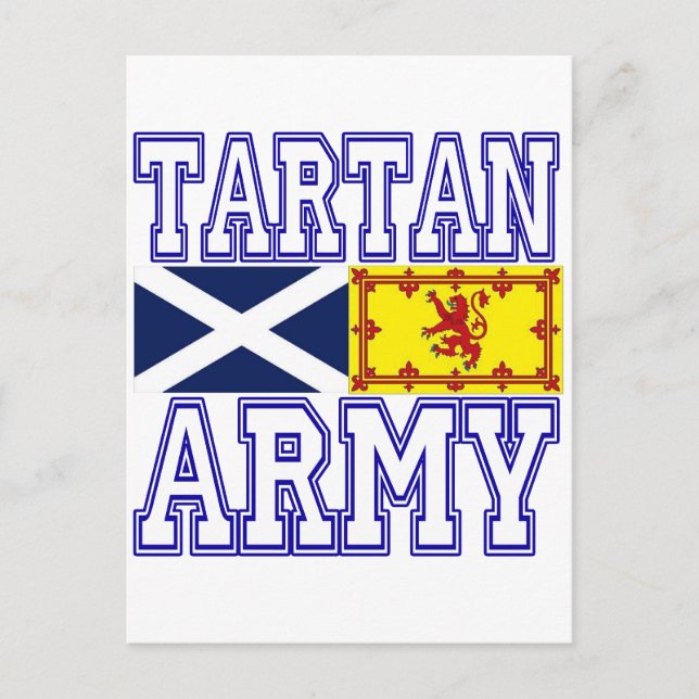 Tartan Army Vykort (Framsida)