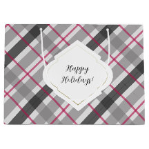 Tartan Balmoral Svart Grå Burgunderrödfärgad
