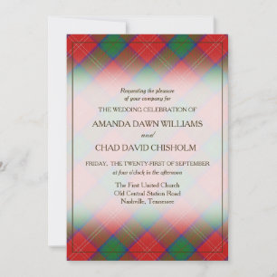 Tartan Beauty Clan Chisholm skotsk rutmönster