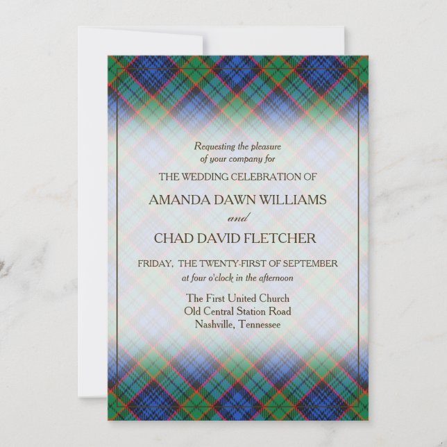 Tartan Beauty Clan Fletcher skotsk randig (Framsida)
