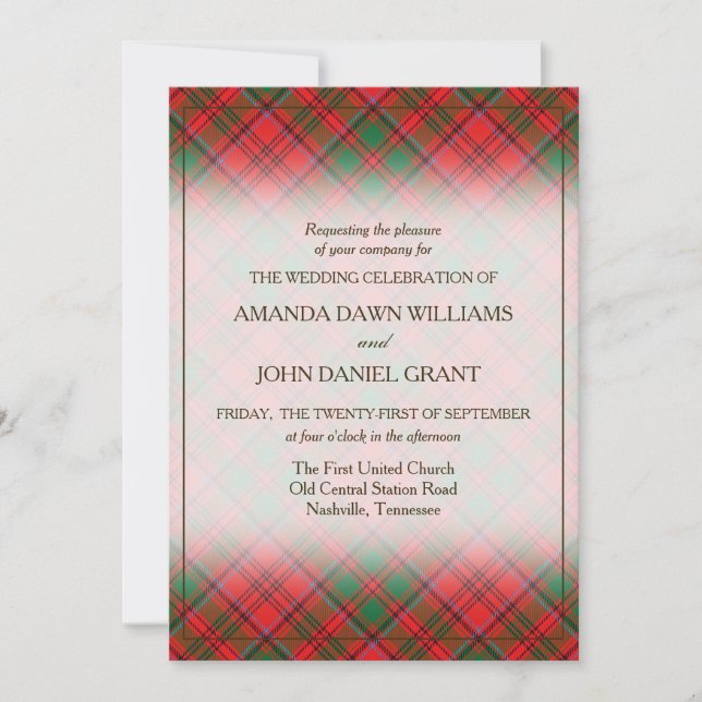 Tartan Beauty Clan Grant skotsk rutmönster (Framsida)