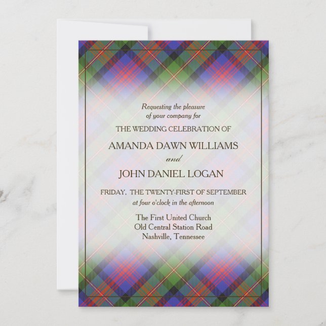 Tartan Beauty Clan Logan skotsk randig (Framsida)