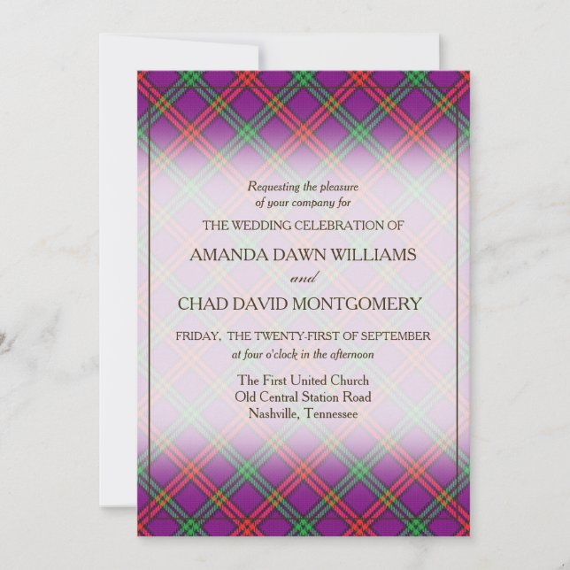 Tartan Beauty Clan Montgomery Skotsk Rutmönster (Framsida)