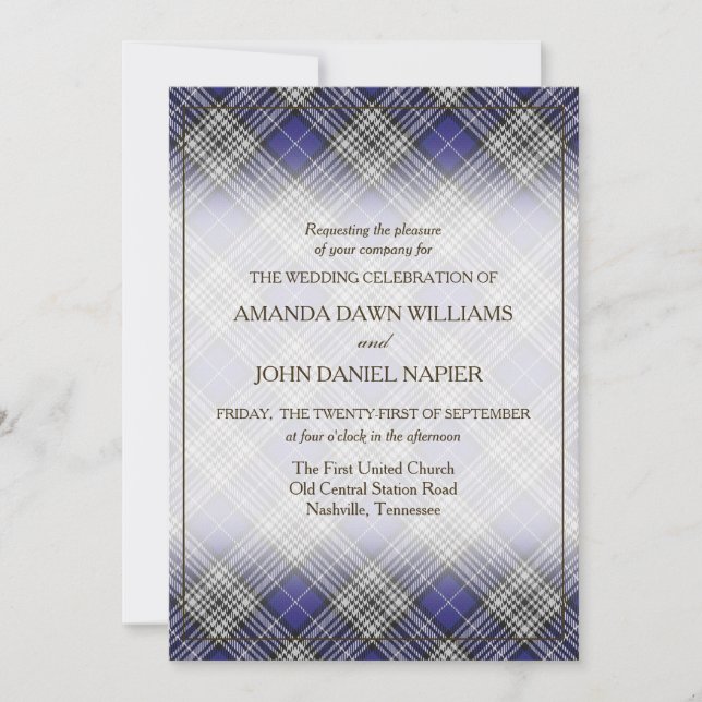 Tartan Beauty Clan Napier skotsk rutig (Framsida)