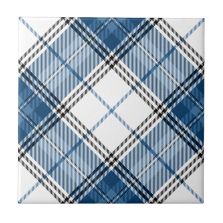 Tartan Blue White Kakelplatta