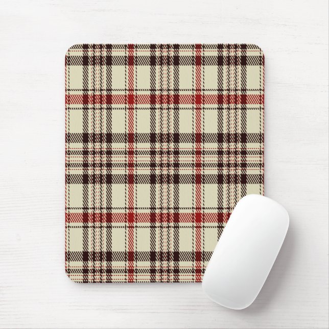 Tartan Brown Musmatta (Med mus)