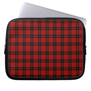 Tartan Buffalo-rutigt mönster i rött och svart rus Laptop Fodral